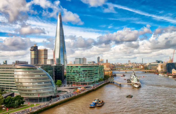 istock London modern skyline along river Thames on a beautiful sunny day 1175637719