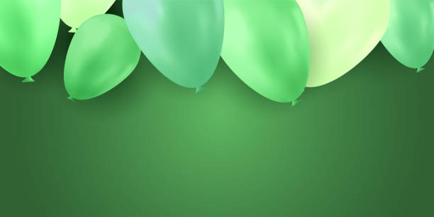 istock Balloon isolated on colorful background. Birthday vector banner. Gift realistic flyer. Bright balloon. 1175639422
