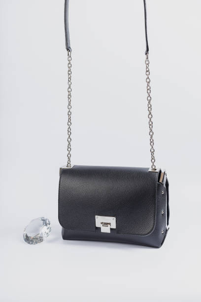 istock Black women bag on a white background 1175639681
