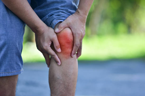 istock Close up old man knee pain 1175639820