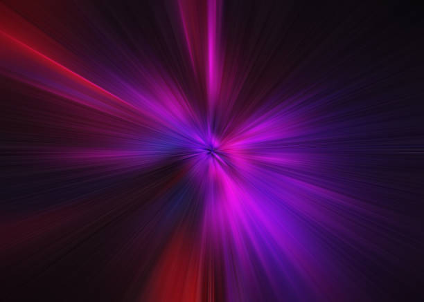 istock Light explosion star with glowing particles and lines. Beautiful abstract rays background. 1175640474