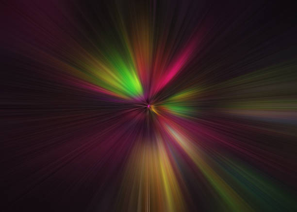 istock Light explosion star with glowing particles and lines. Beautiful abstract rays background. 1175640563