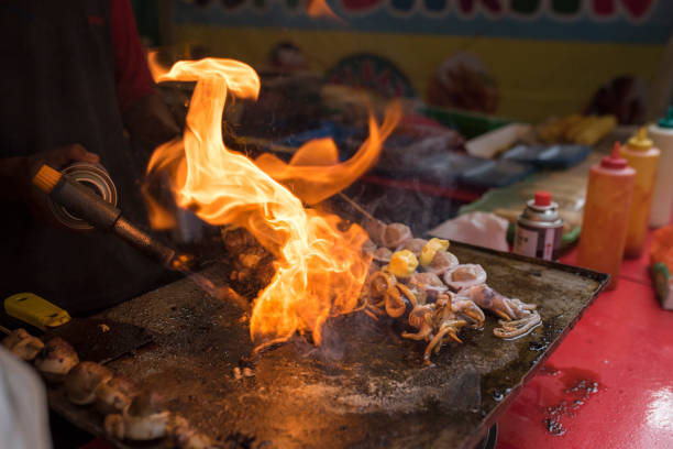 istock grilled squid satay or calamari satay its delicious indonesian seafood 1175641606