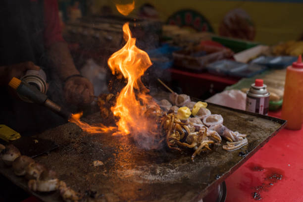 istock grilled squid satay or calamari satay its delicious indonesian seafood 1175641626