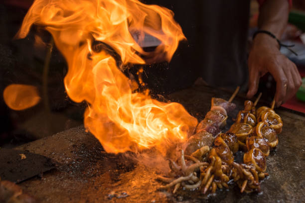 istock grilled squid satay or calamari satay its delicious indonesian seafood 1175641741