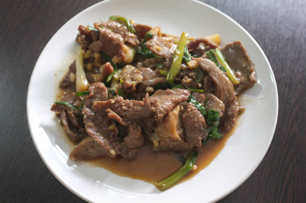 istock Fried beef with oyster sauce , Thai cuisine 1175642909