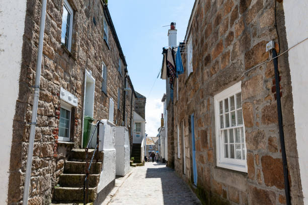 Editorial only: Narrow street in St Ives