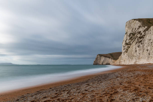 Long exposure of English coastline