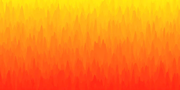 illustrations, cliparts, dessins animés et icônes de fond abstrait avec la texture à la mode - gradient orange - sine wave abstract panoramic pattern