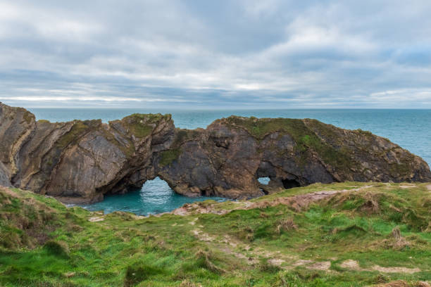Natural arches overlooking the sea