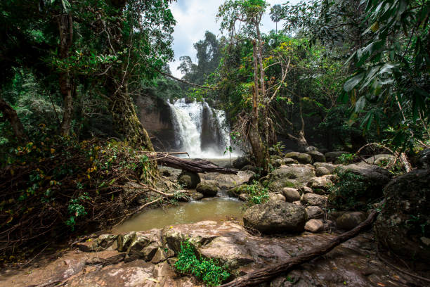 istock Waterfall, Asia, Flowing Water, Nakhon Ratchasima, Summer 1175648178