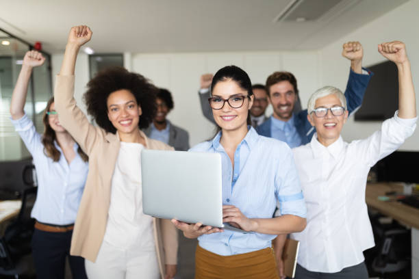 istock Successful business group of people at work in office 1175649319
