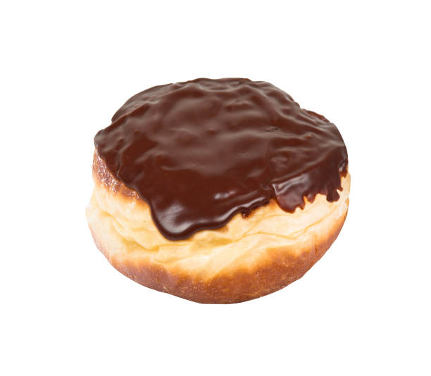 istock chocolate glazed doughnut isolated on white background 1175650371