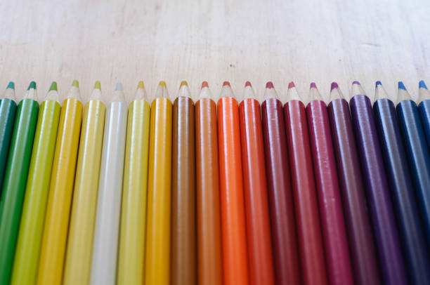 istock drawing color pencils on wooden background 1175650617