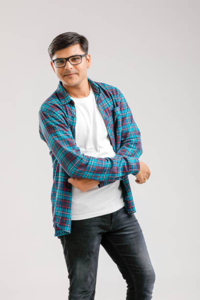 istock Happy young Indian man over white background 1175651537