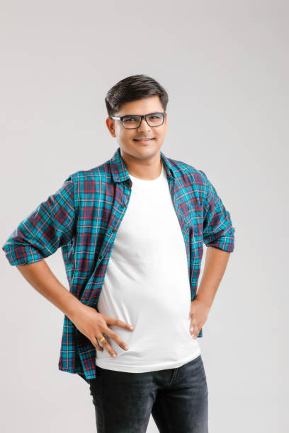 istock Happy young Indian man over white background 1175651641