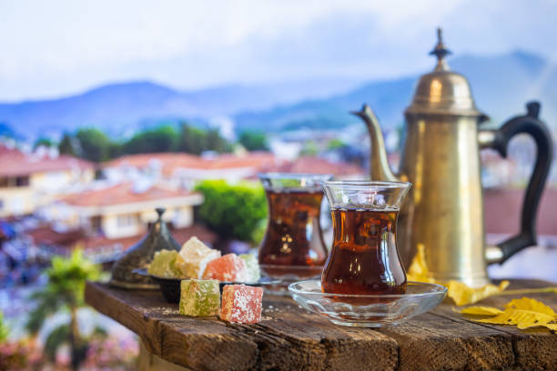 istock Cup of traditional turkish tea 1175653440