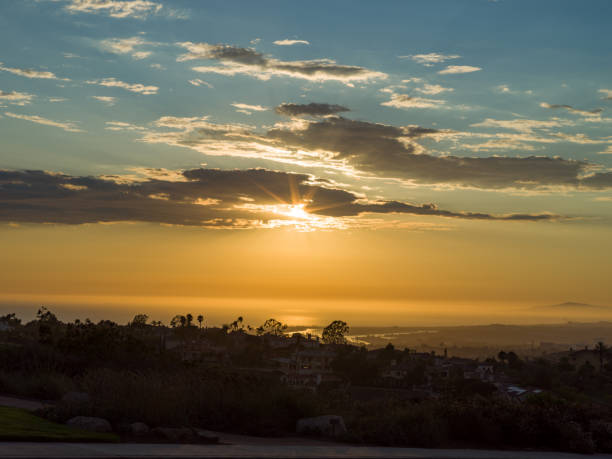 istock Beautiful sunset from coastal road 1175653509