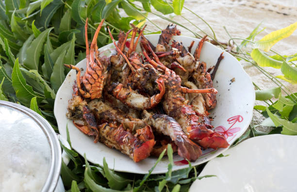 istock Red lobster, lunch on the beach 1175654412