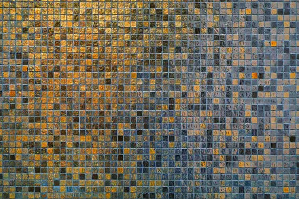 dark color ceramic tile wall for background texture