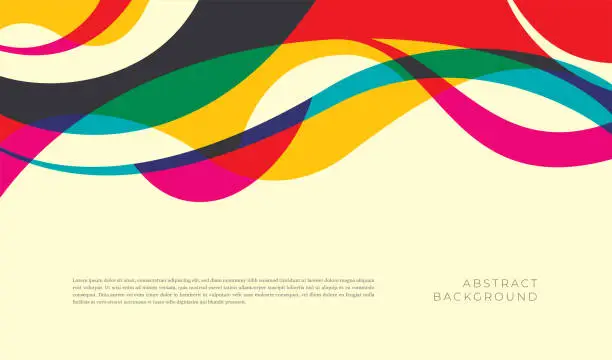 Vector illustration of Abstract colorful composition.