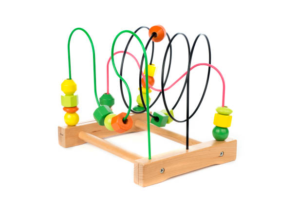 istock Colorfull wooden toy isolated on white 1175662401