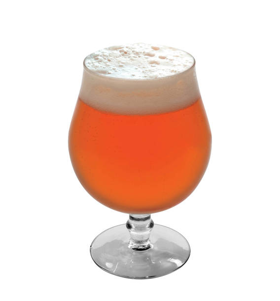 istock Glass of beer on white background 1175662660