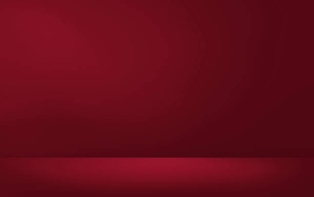istock 3D Illustration. Plain festive red christmas background 1175667823
