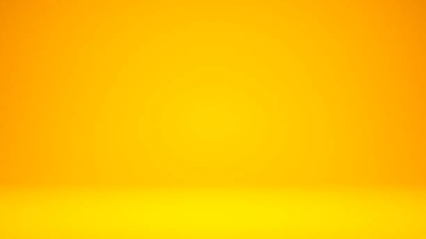 istock 3D Illustration. Plain two toned festive yellow background 1175668219