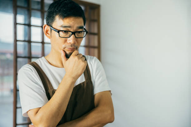 istock Portrait of Asian carpenter working in the carpenter workshop. 1175669953