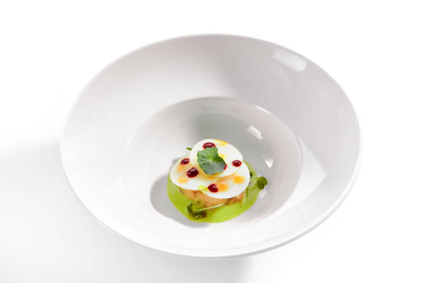 istock Exquisite Serving Scallop in Pesto Sauce with Mozzarella 1175670033