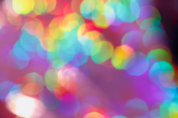 istock Bright abstract photo with bokeh soft focus hexagons 1175671246