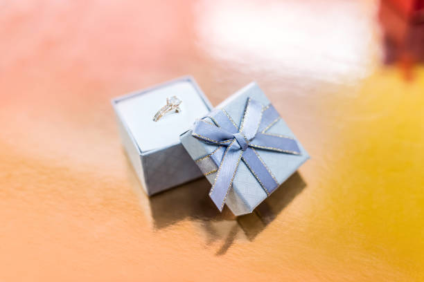 Luxury ring on the sand.