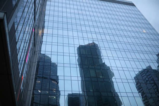 istock Business center with high skyscrapers 1175671428