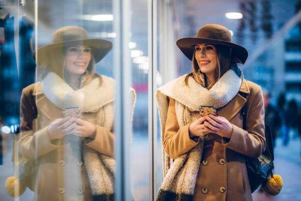 istock Woman using phone on street 1175673652