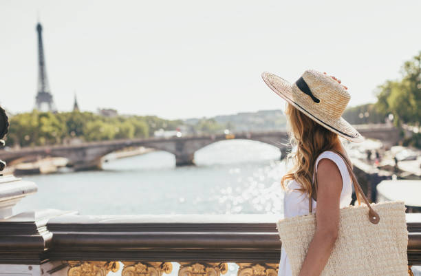 istock Young woman in Paris 1175675076