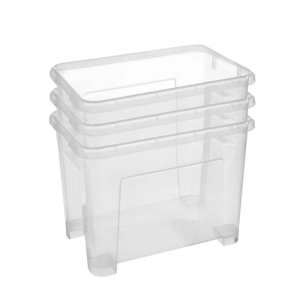 istock Set of plastic household baskets for storage isolated on white 1175676806