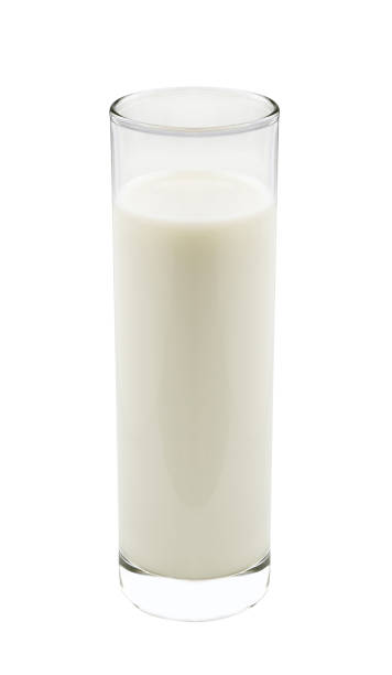 istock Glass of milk isolated on white 1175677256