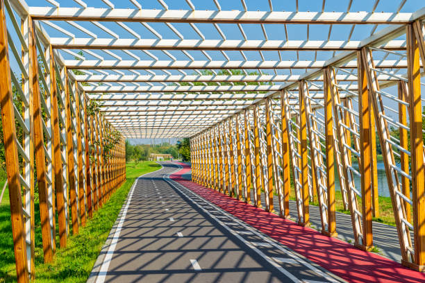 istock Latticed passage in Maryino park, Moscow 1175679998