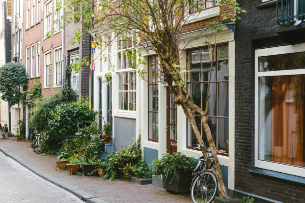 istock Bicycle parked on a street in Amsterdam 1175680827