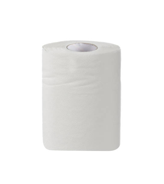 istock Simple toilet paper on white background 1175681477