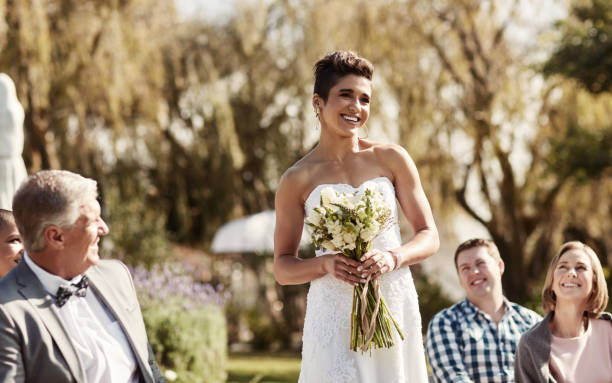 She's finally walking down the aisle