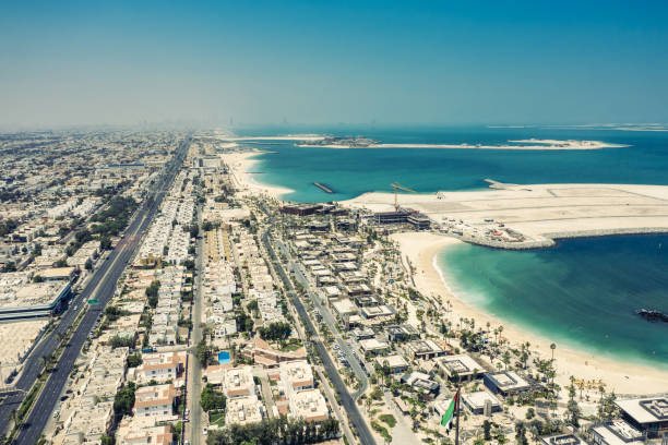 istock Aerial view on Dubai, UAE, on a summer day. 1175684780