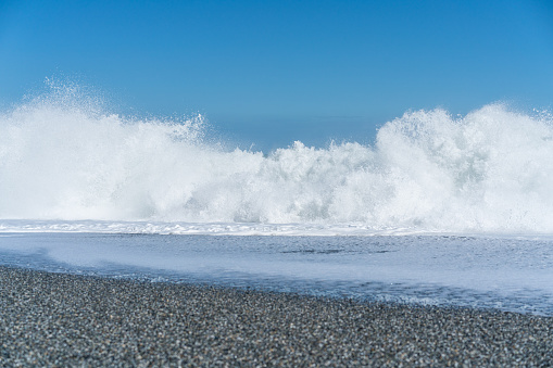 Chihsingtan Beach and gravel in taiwan