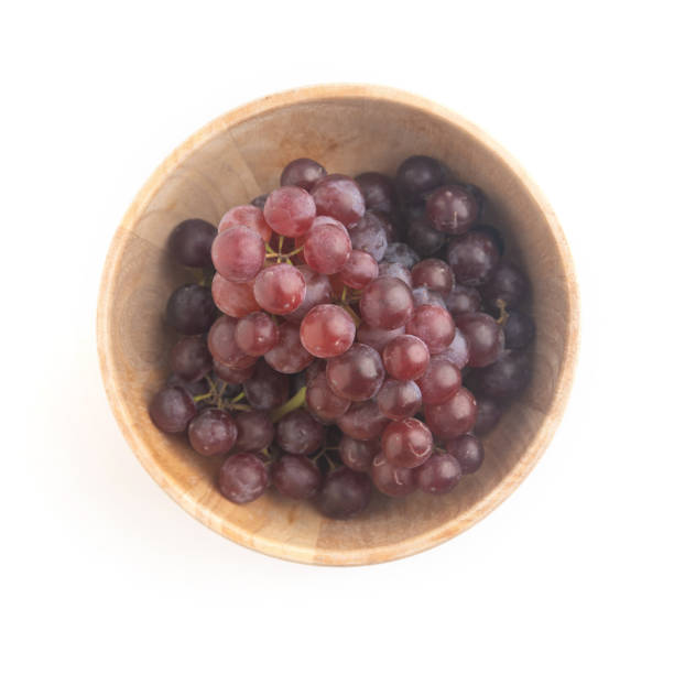 istock close up fresh red and purple grape on white background 1175689080