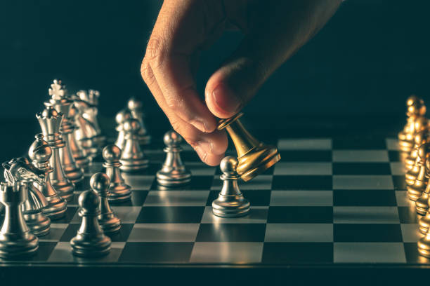 istock Chess handle moves in competitive games object blur art 1175689383