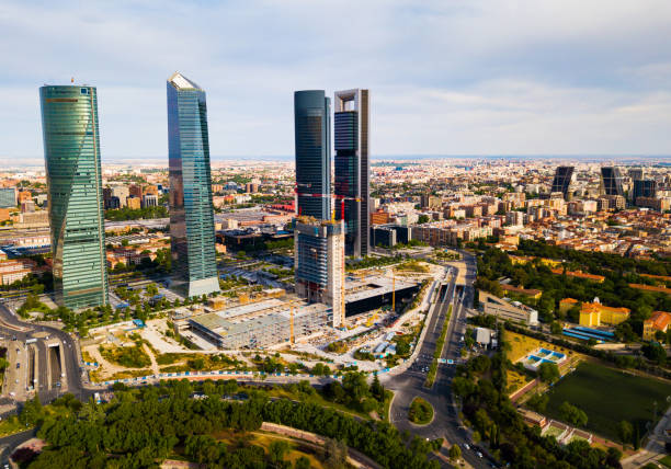 istock Business skyscrapers Cuatro Torres in Madrid 1175692852