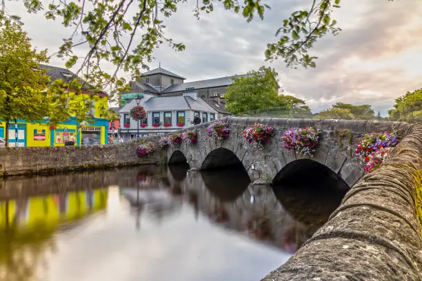 Photo of Westport Bridge over the Carrowbeg River in Ireland