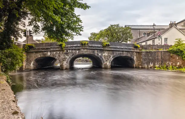 Photo of Westport Bridge over the Carrowbeg River in Ireland