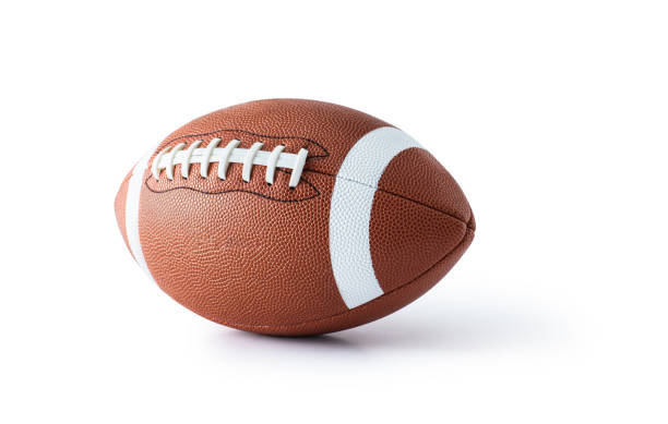 american football - football spielball stock-fotos und bilder